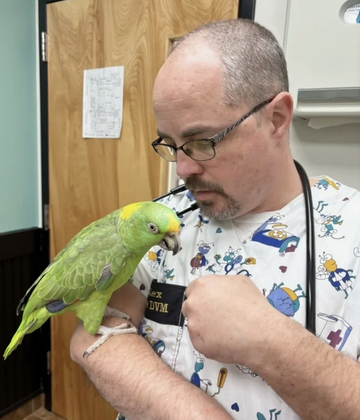 Dr. Munroe and the bird